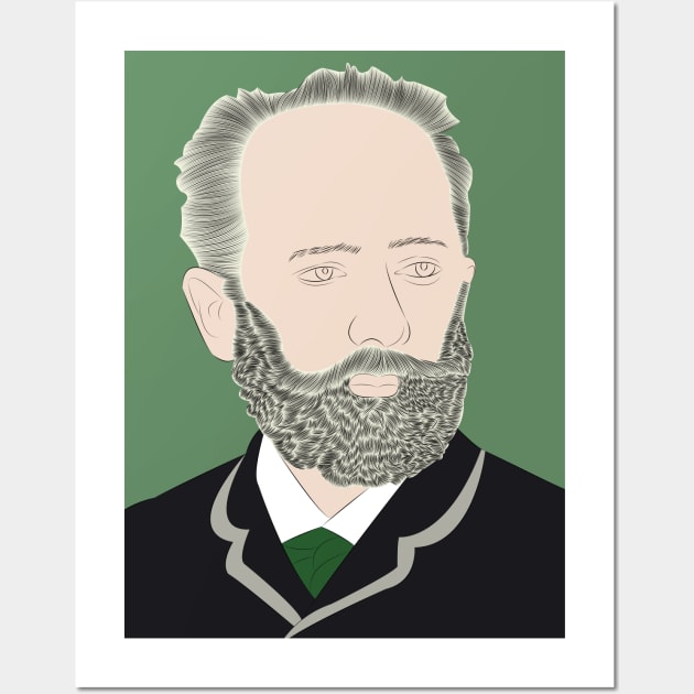 Tchaikovsky - Portrait Wall Art by LiLian-Kaff